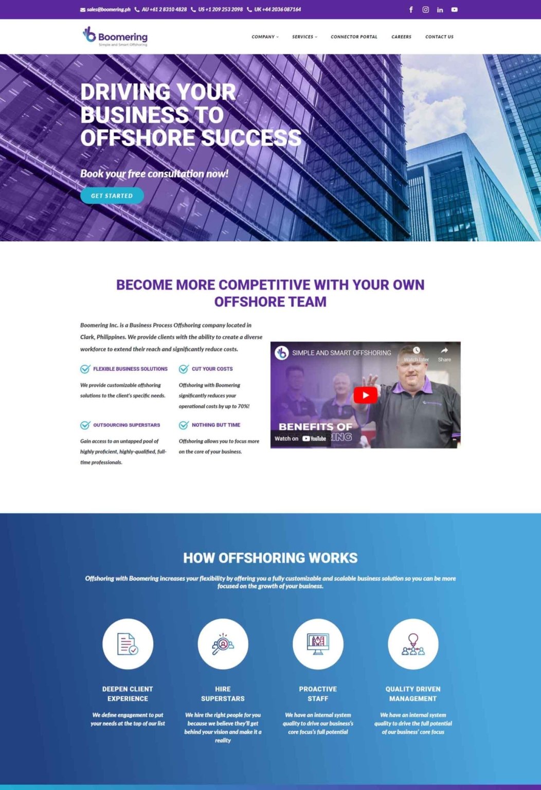 Our latest website development project is live! We've created a stunning, user-friendly website that's sure to impress. Explore it now! - Boomering inc. created by Web Specialist Wizard
