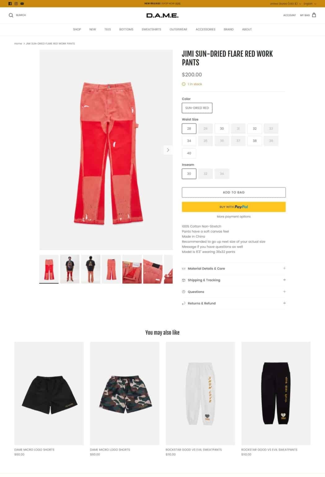 We're thrilled to unveil our completed website development project. It's sleek, modern, and designed for success. Explore it today - DAMEAPPAREL clothing, hats, cap, sweatshirt.