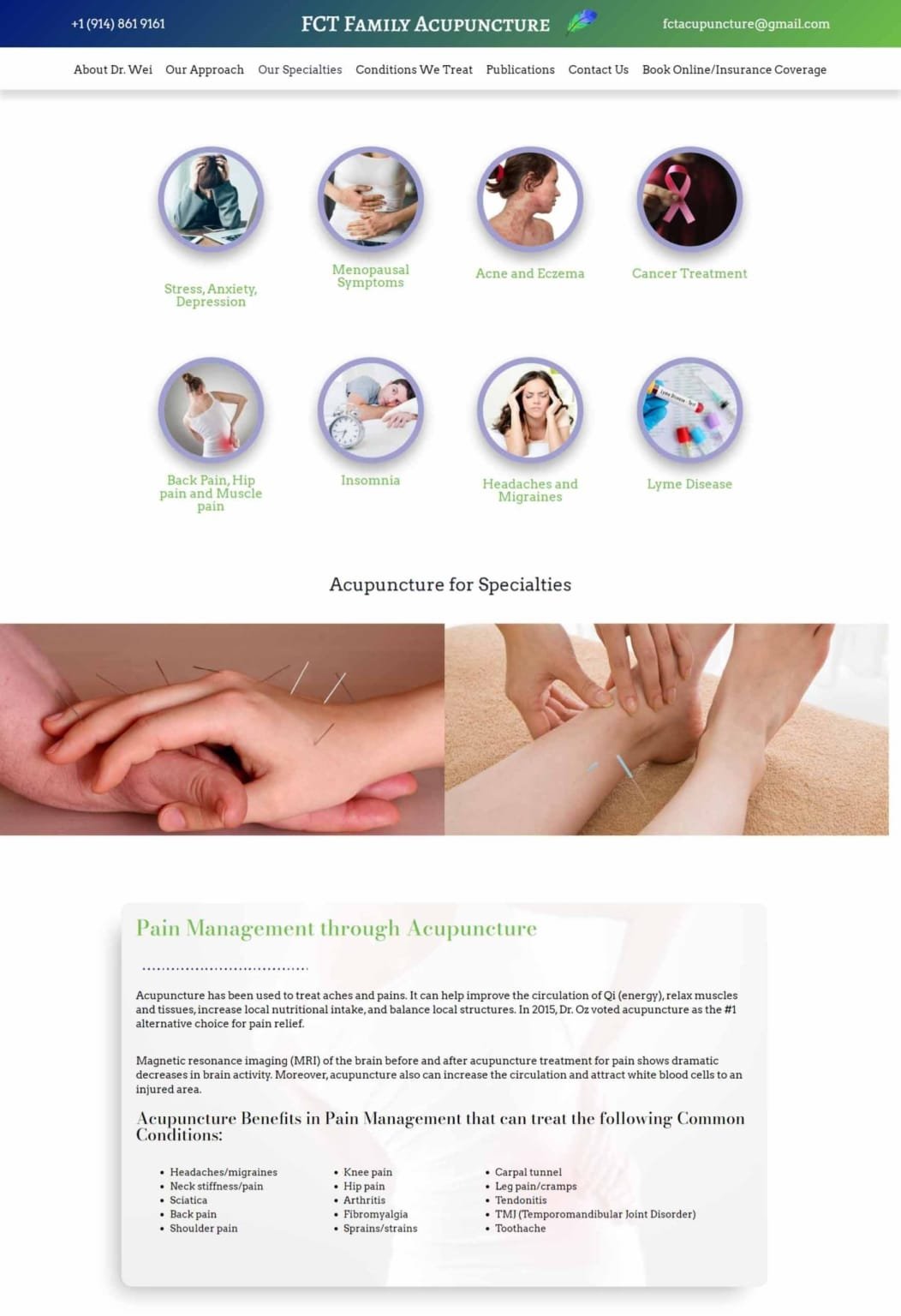 Discover excellence in web development with our latest project, tailored to your unique business needs. FCT Family Acupuncture mount kisco NY